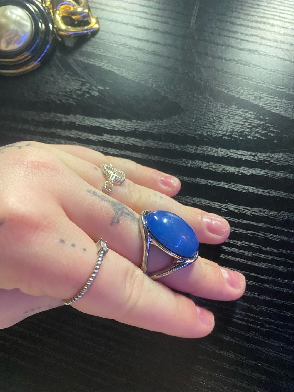 BUNDLE OF 3 VINTAGE CHUNKY RINGS
